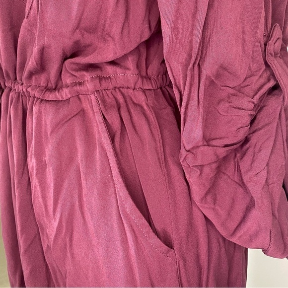 TORRID BURGUNDY PURPLE ZIP CHALLIS SHIRT DRESS 3X - Picture 11 of 16